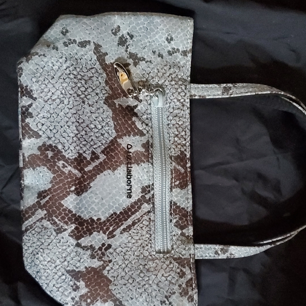 Liz Claiborne Snakeskin Patterned Minibag
